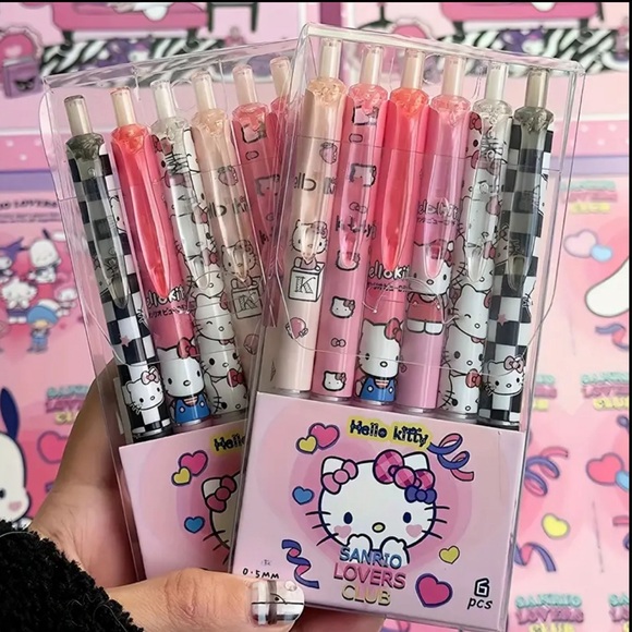 Hello Kitty Other - Hello Kitty- Stylish Ballpoint Pen With Colorful Pattern - Durable & Smooth NIP